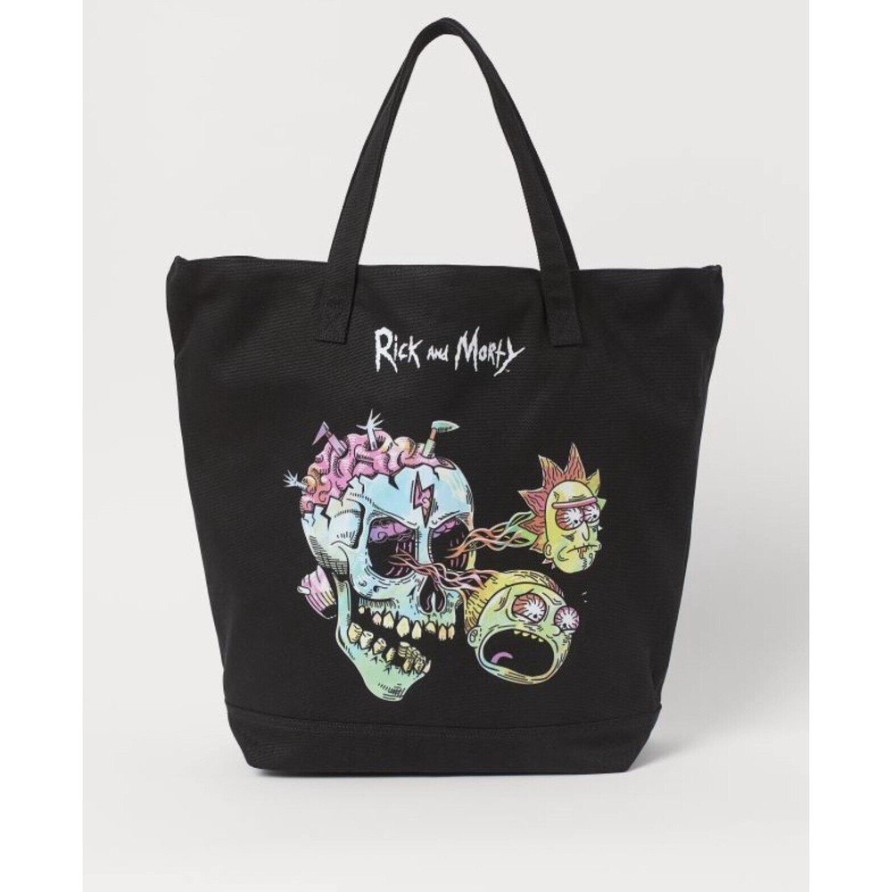 Black Rick and Morty x H&M Cotton Canvas Bag Cartoon Network